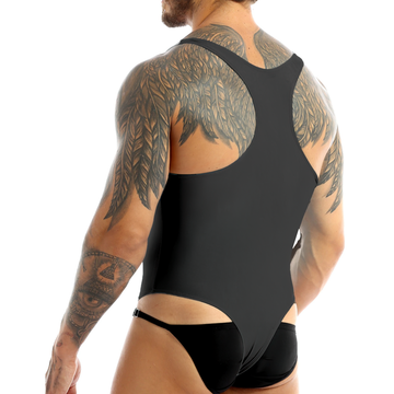 Men's One-Piece Sleeveless Leotard Bodysuit / High Cut Underwear Lingerie Swimwear - EVE's SECRETS